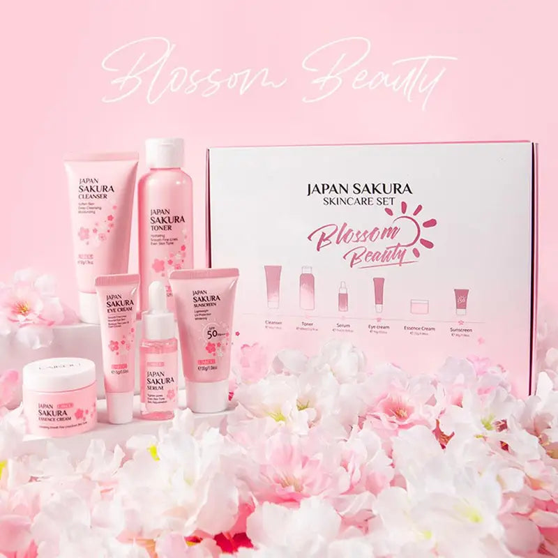 6-Piece Skin Care Set with Face Cream Serum Toner Sunscreen & Eye Cream