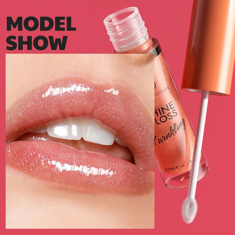 Watery Glossy Lip Gloss Set - Color Burst Lip Nectar & Glitter Shine