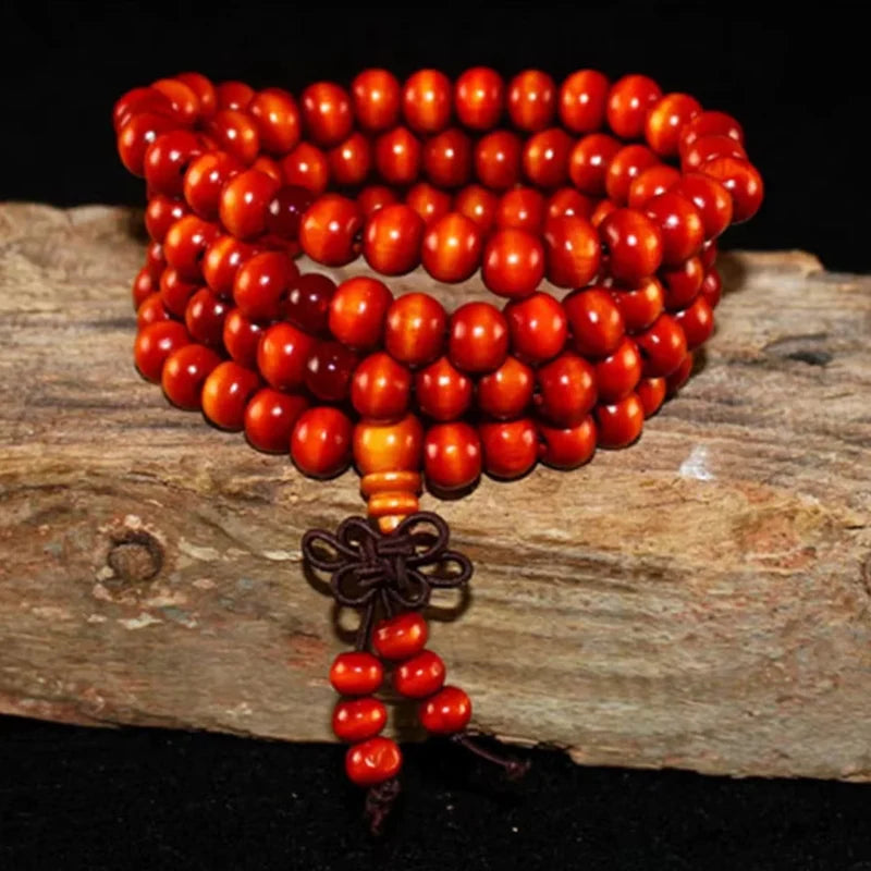 Natural Sandalwood Prayer Beads Bracelet for Meditation and Jewelry Men & Women