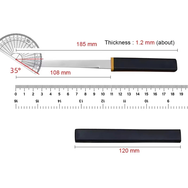Stainless Steel Cleaver Knife for Meat Fish Fruit and Butchering - Professional Kitchen Tool