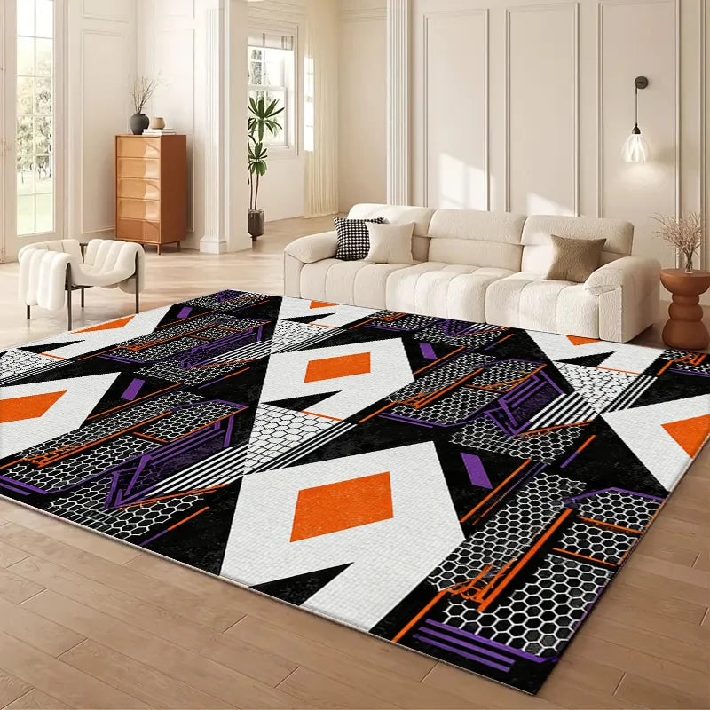 Luxury Crystal Carpet Rug for Living Room & Bedroom Non-Slip Floor Mat