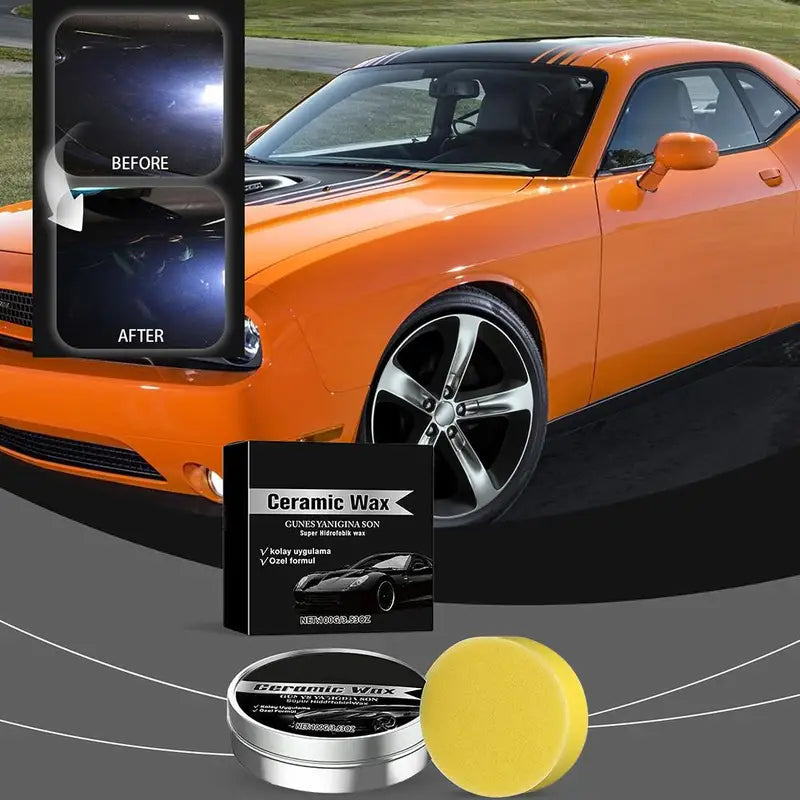 Ceramic Car Wax Coating Polish for Scratch Repair & Long-Lasting Shine