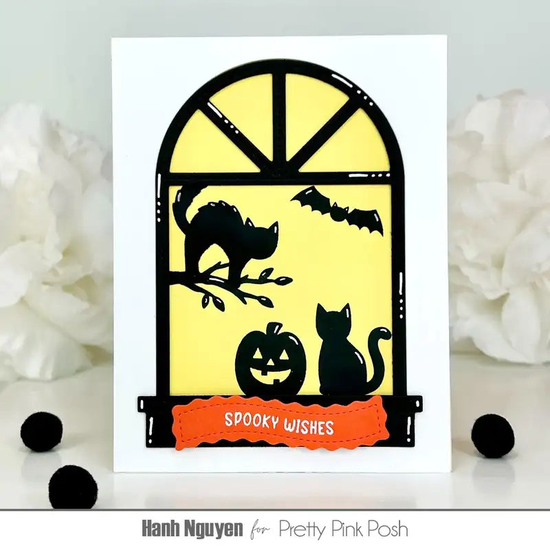 Halloween Clear Stamps and Metal Cutting Dies 25PCS Pumpkin Ghost Owl Tree DIY Craft Set