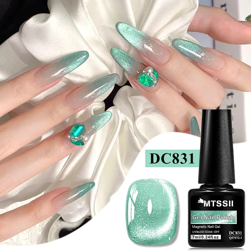 Holographic Magnetic Gel Nail Polish - Semi-Permanent UV Soak Off Varnish