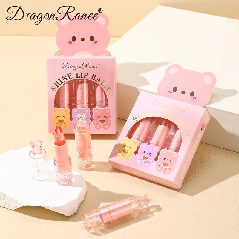 Lipstick Set Trio - Waterproof, Hydrating, Non-Fading Makeup for Beginners