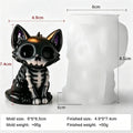 3D Halloween Dog Skeleton Candle Mold DIY Candle Soap Resin Plaster Home Decoration Gift
