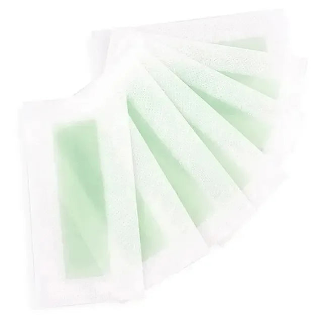 Facial Wax Strips Hair Removal Kit - Painless, Fast & Suitable for All Skin Types - 10 Pieces