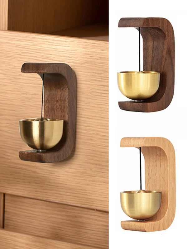 Japanese Wind Chimes Door Bell - Wooden & Brass Home Decor, Landscape Bell, Remind Bell for Doors