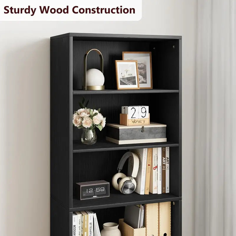 Farmhouse Wooden Display & Storage Cabinet with Barn Doors - 71.4 Inch