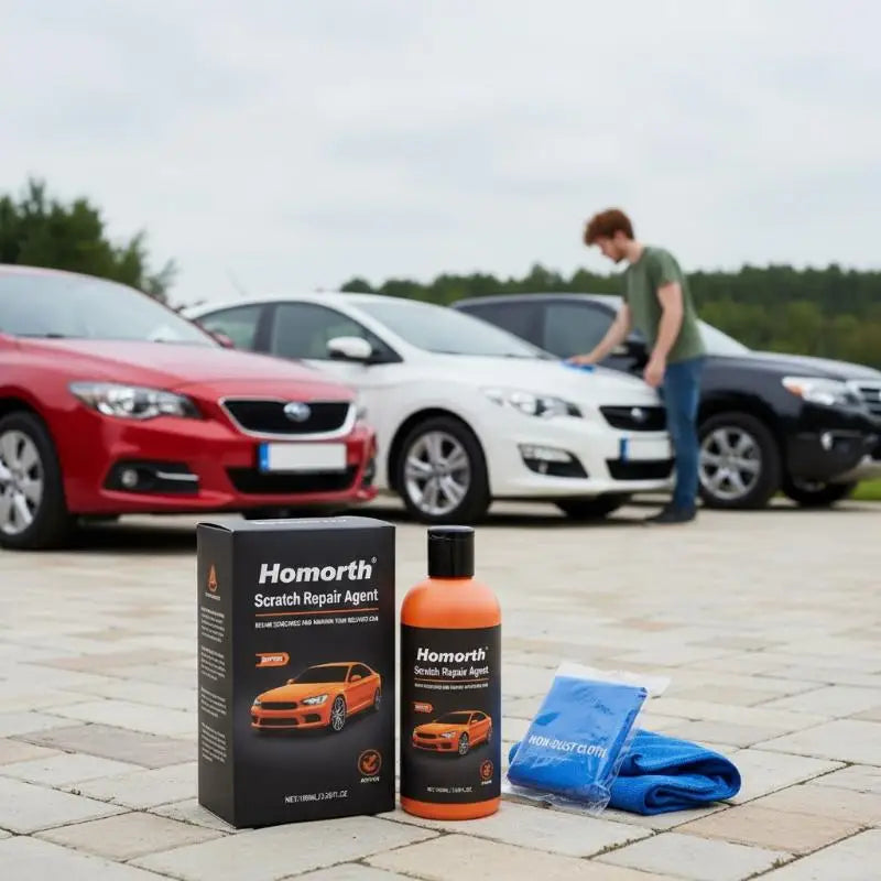 Car Paint Protection Wax Kit with Repair Paste and Wipe Cloth - 100ml
