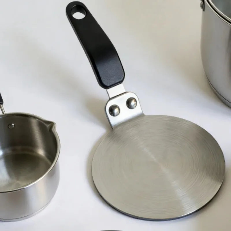 Heat Conduction Plate for Pots and Cookware - Stainless Steel, Universal Size