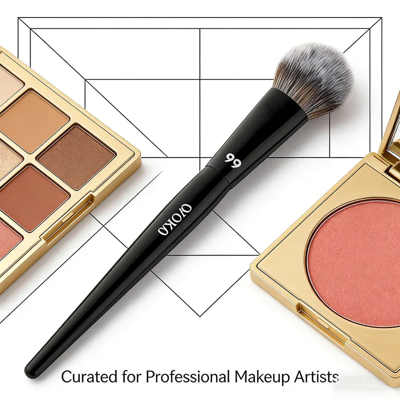 Professional Makeup Blush Brush for Cream & Powder Blush, Bronzer & Sculpting