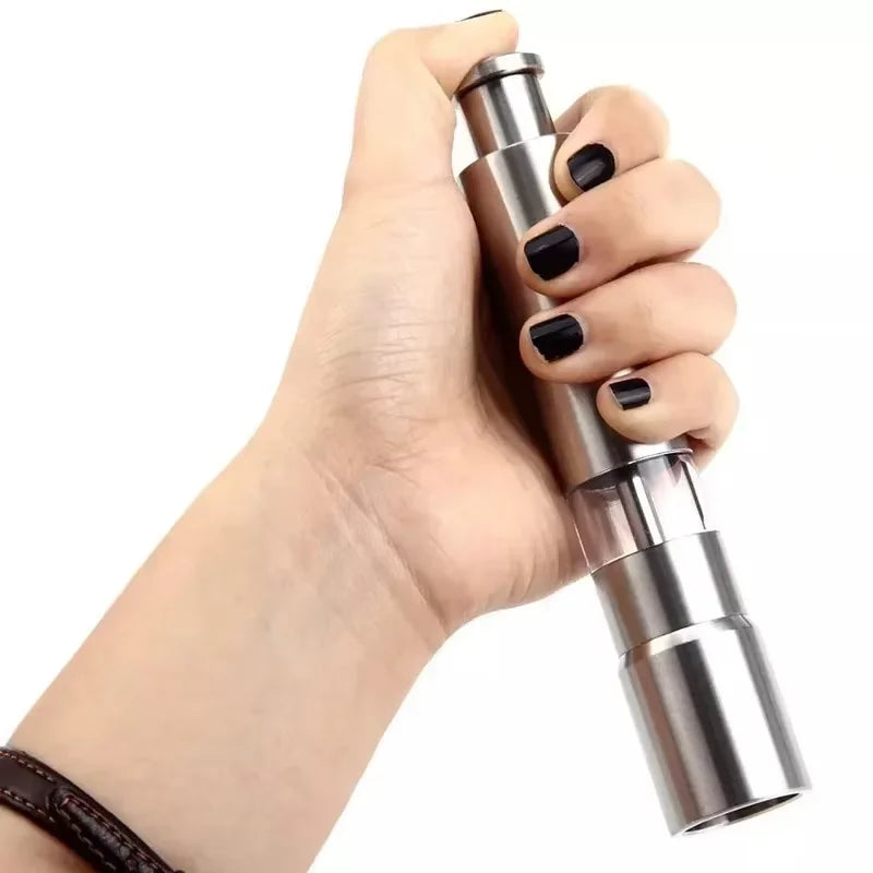 Stainless Steel Manual Pepper Grinder, Eco-Friendly Salt & Spice Mill, Compact Portable Kitchen Tool