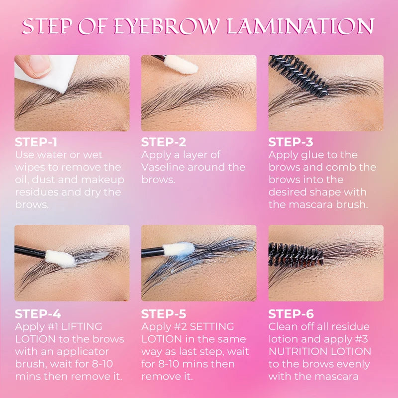 Lash Lift Kit with Lash Glue & Balm for Eyelash & Brow Lamination - Lasts 4-6 Weeks