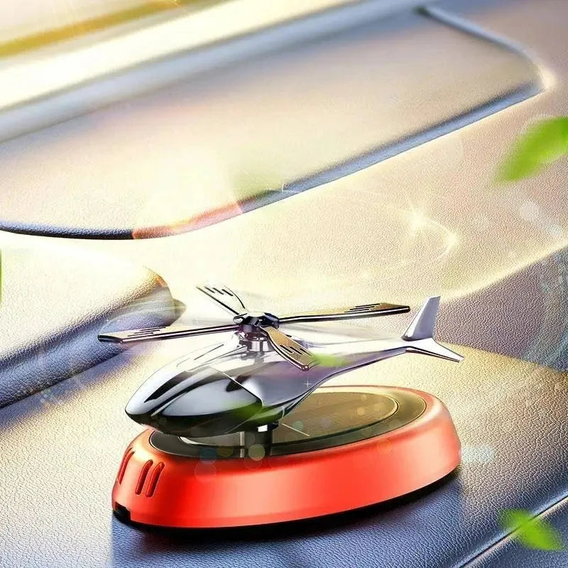 Solar Aircraft Car Interior Decoration Ornament - Eco-Friendly Desktop Gift