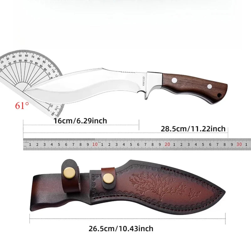 Boning Knife - Stainless Steel Meat Knife with Wood Handle, High Hardness, Sharp Butcher's Knife