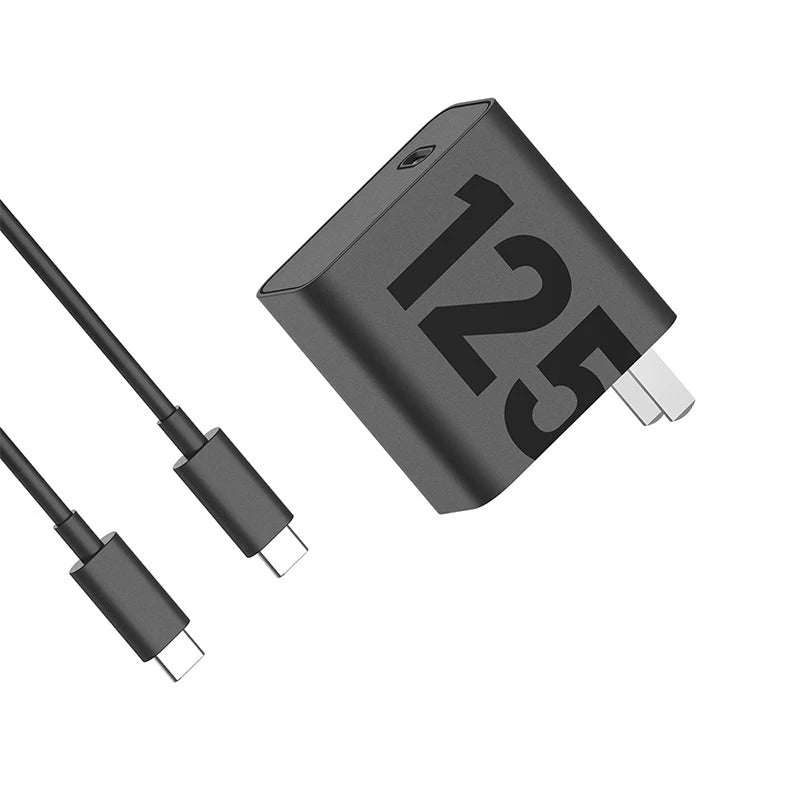 125W TurboPower GaN Fast Charger USB C Wall Adapter with 3.3ft Type C Cable for Laptops & Smartphones