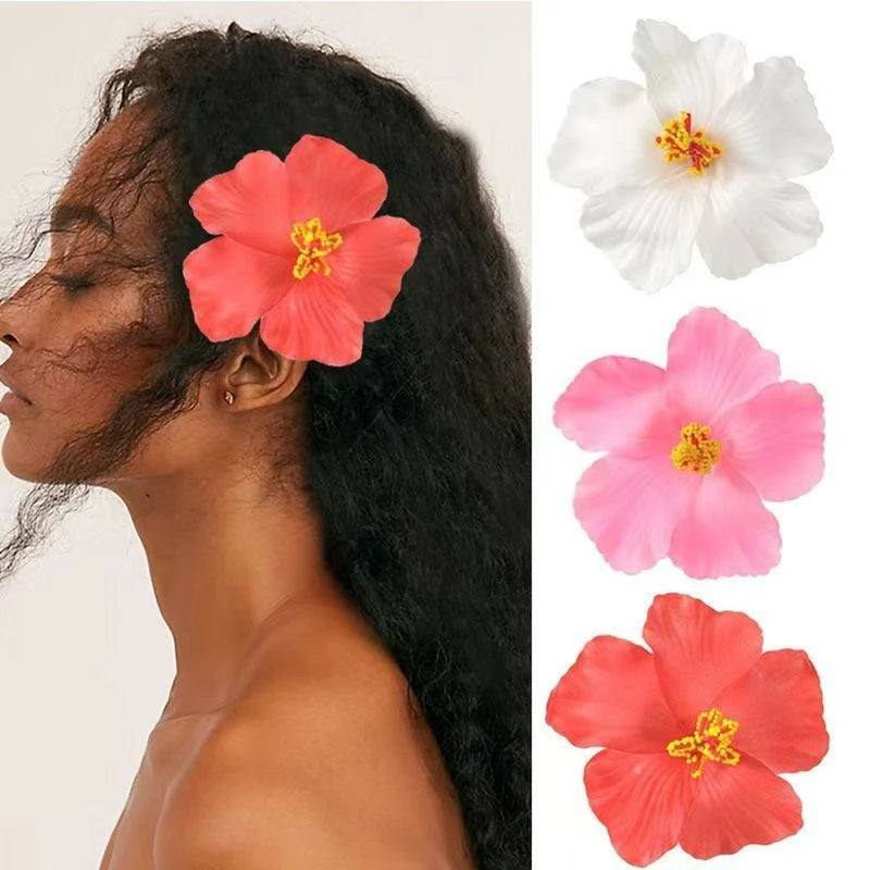 Set of 1/4/9PCS Hawaiian Flower Hair Clips for Women Girls Bohemian Hair Accessories