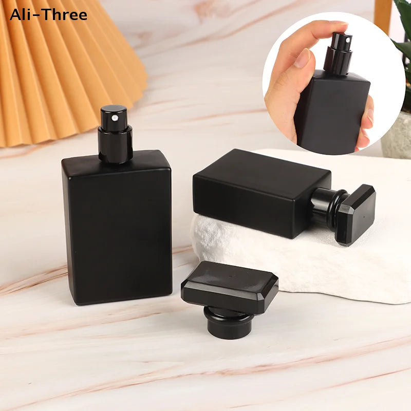 Portable Glass Perfume Spray Bottle 30/50ml Elegant Refillable Water Mist