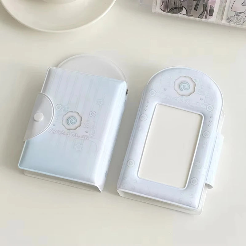 Photo Card Holder Album with 32 Pockets, 3-Inch Small Photo Storage Binder