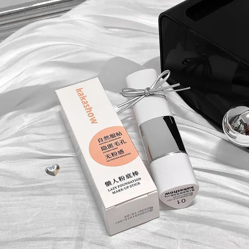 2-in-1 Color-Changing Foundation Stick - Lightweight Moisturizing Brightening