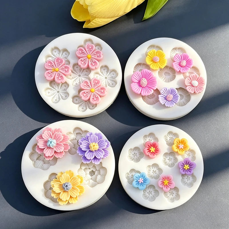 Silicone Cake Mold for Fondant and Chocolate Decoration - Sakura Daisy Design