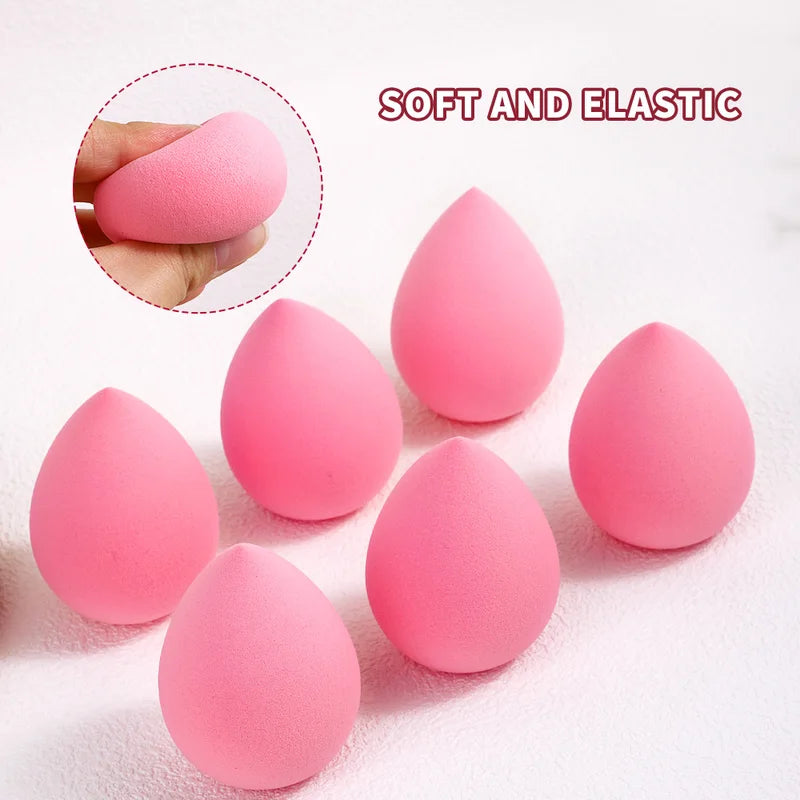 6PCS Water Drop Makeup Sponges, Beauty Egg Applicators for Concealer & Powder