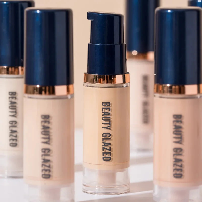 Long-Lasting Waterproof Liquid Foundation for Oily Skin - 6 Colors
