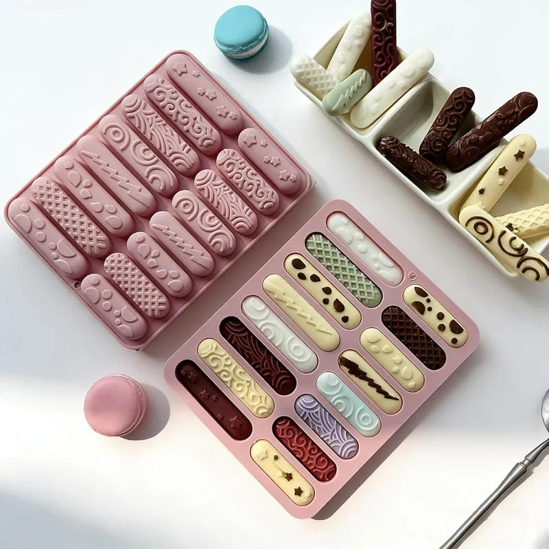 Silicone Chocolate Molds with 16 Cavities for Candy Baking & Resin Crafts