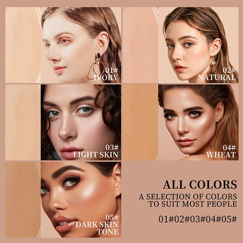 Cream Foundation Stick for Flawless Skin - Long-Lasting Waterproof Full Coverage Makeup