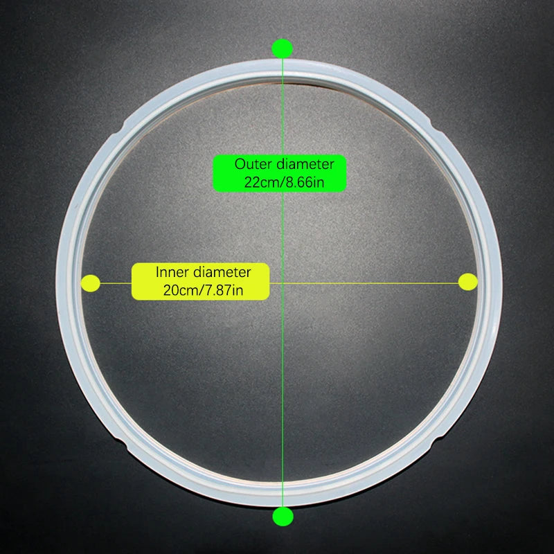 Silicone Gasket Seal Ring for Electric Pressure Cookers 2-6L Replacement