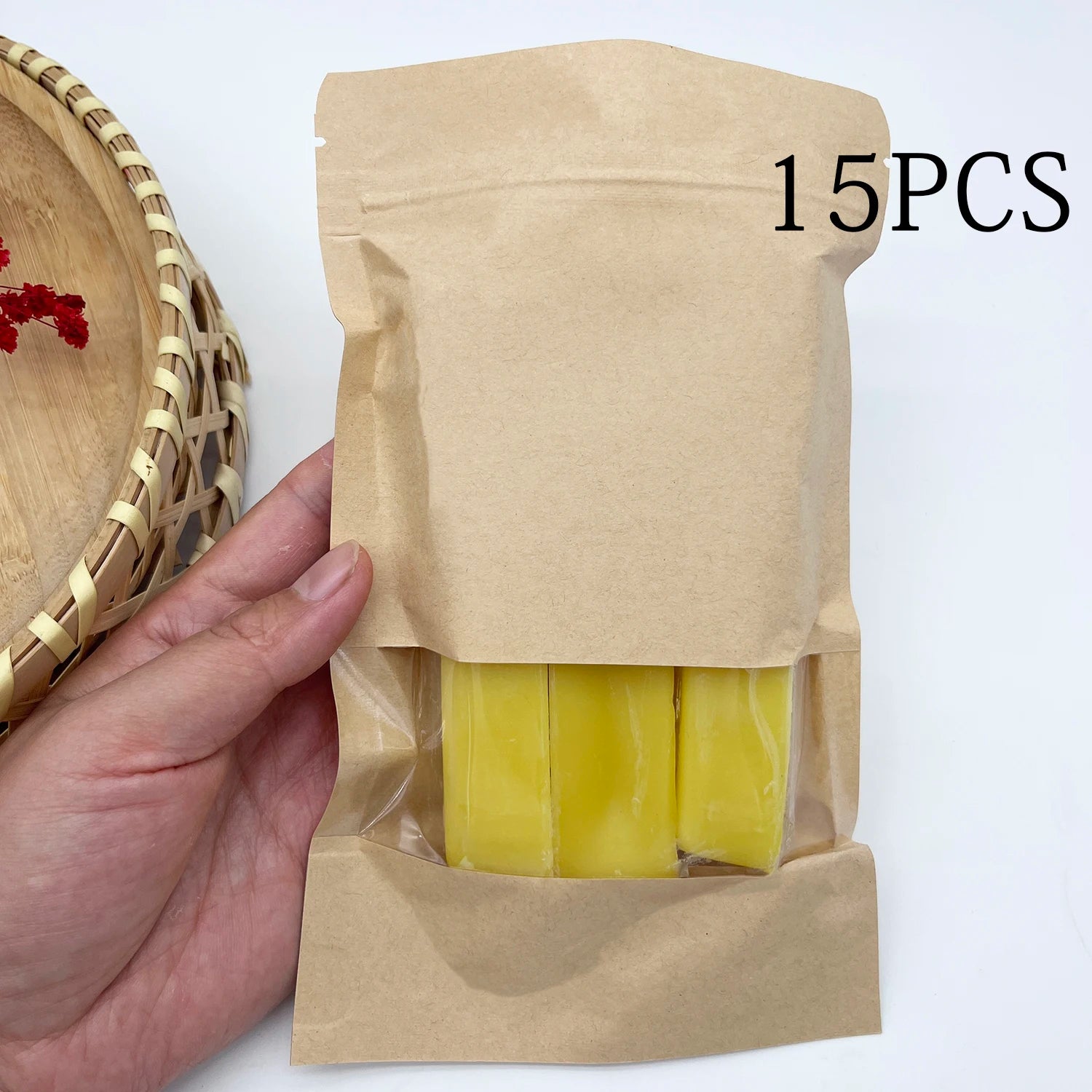 Natural Beeswax Candle Making Stick Set - Pure Wax for Crafts & Furniture Polishing