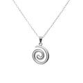 Stainless Steel Spiral Pendant Necklace for Women Jewelry Party & Casual Wear