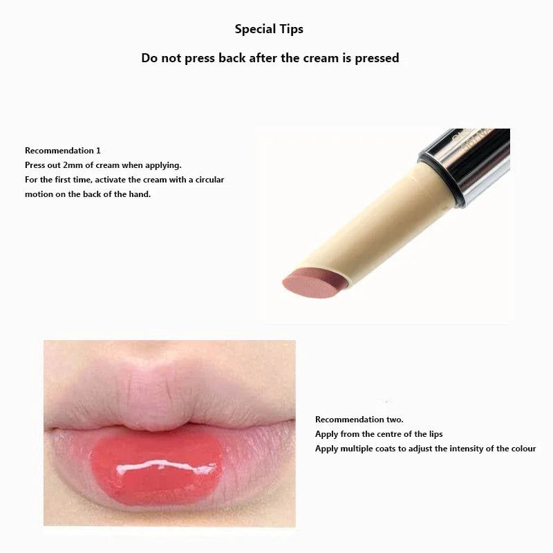 Vegan Hydrating Lip Gloss with Vitamin & Color-Changing Effect - Long Lasting Moisturizer Korean Lip Makeup
