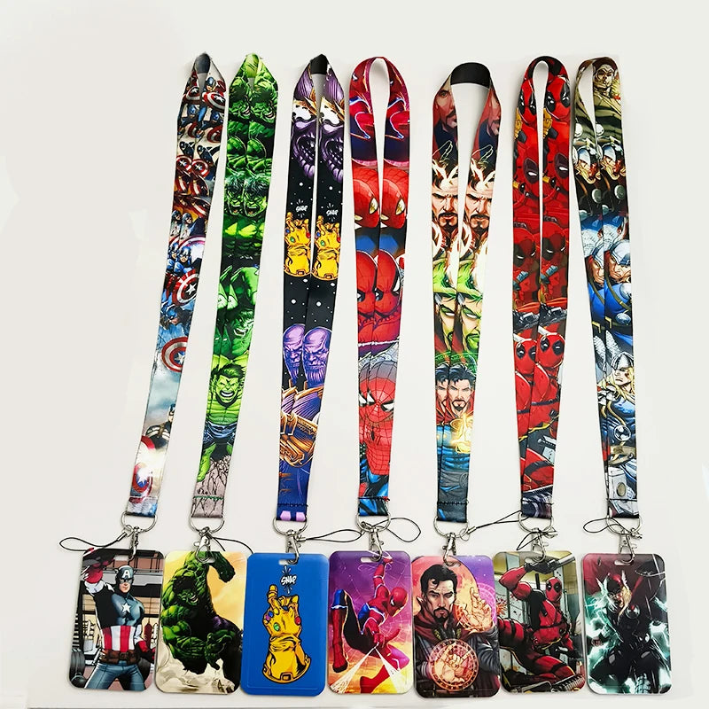 Anime Credential Holder Lanyard for ID Badge Keys & Card Accessories