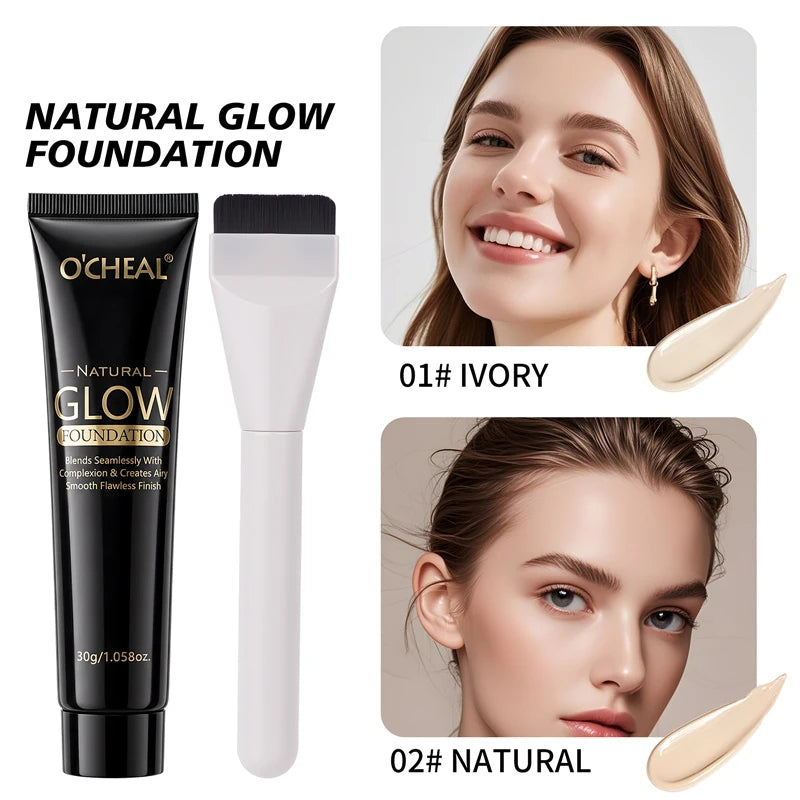 Waterproof Liquid Foundation - Sweat Resistant, Natural Finish, Lightweight Makeup