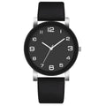 Luxury Men’s Quartz Leather Watch with Round Dial - Casual Business Wristwatch