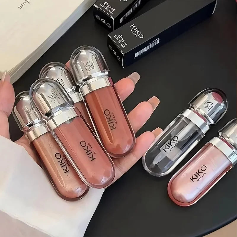 Hydrating Waterproof Lip Gloss with Shimmer and Non-Fading Formula - Multiple Colors