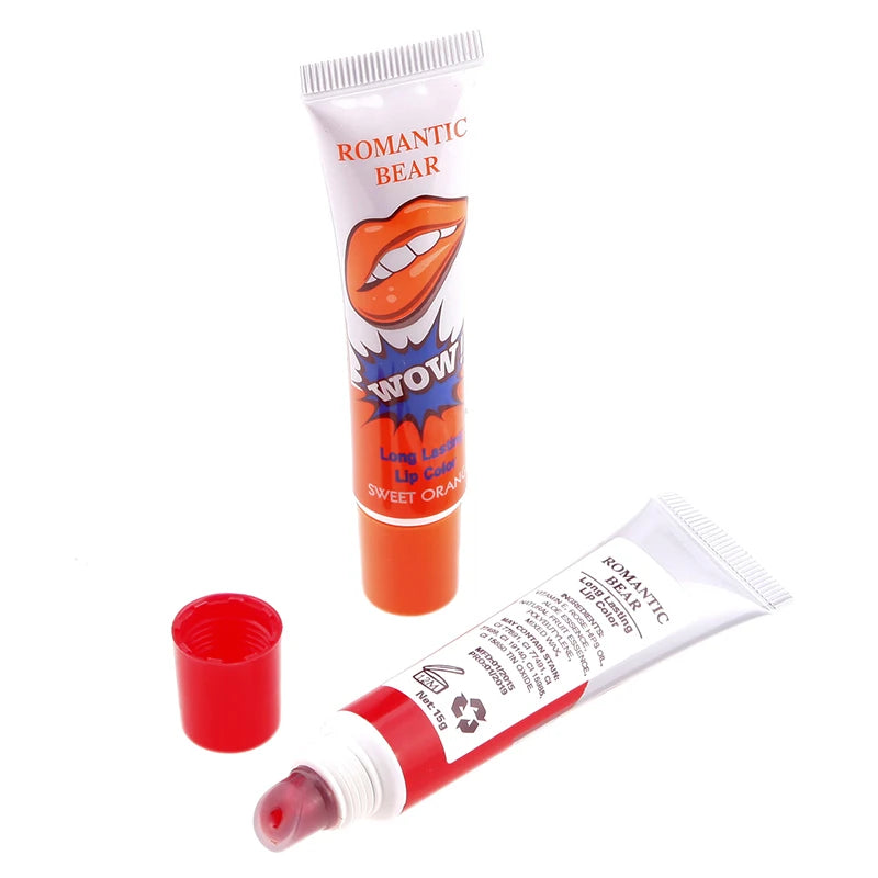 Colorful Waterproof Liquid Lipstick - Long Lasting Lip Gloss & Tear Off Lip Tattoo