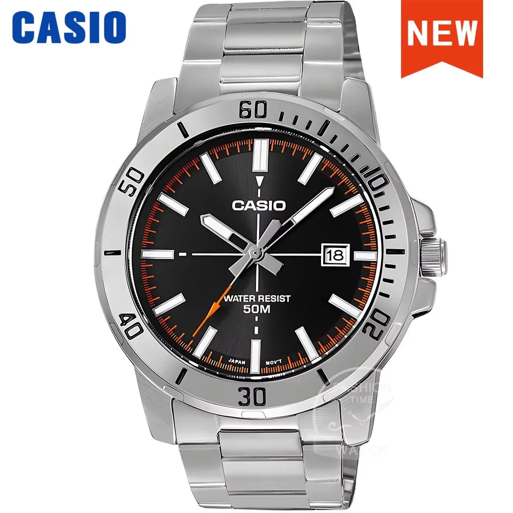 Men's Stainless Steel Business Watch with Bracelet - Casual and Formal Style