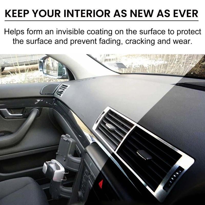 Car Interior Polishing Wax Spray - Remove Stains, Maintain Gloss & Protect Surfaces