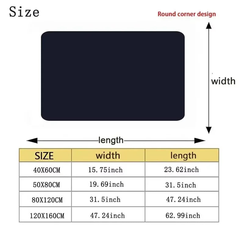 3D Wildlife Animal Pattern Area Rug - Non-Slip Washable Floor Carpet for Living Room & Bedroom