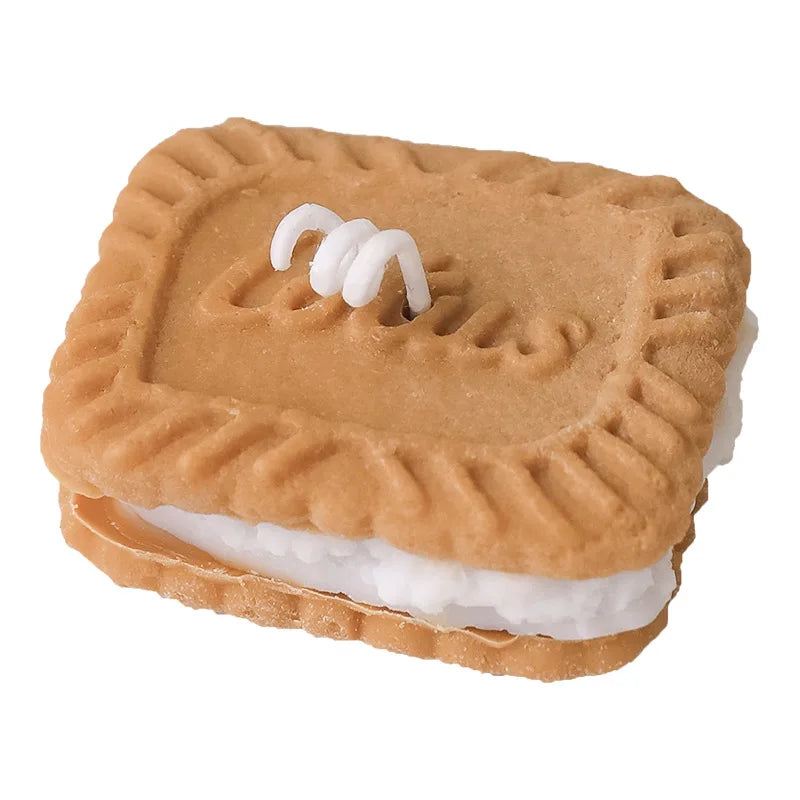 Cute Handmade Biscuit Scented Candle for Aromatherapy and Home Decor