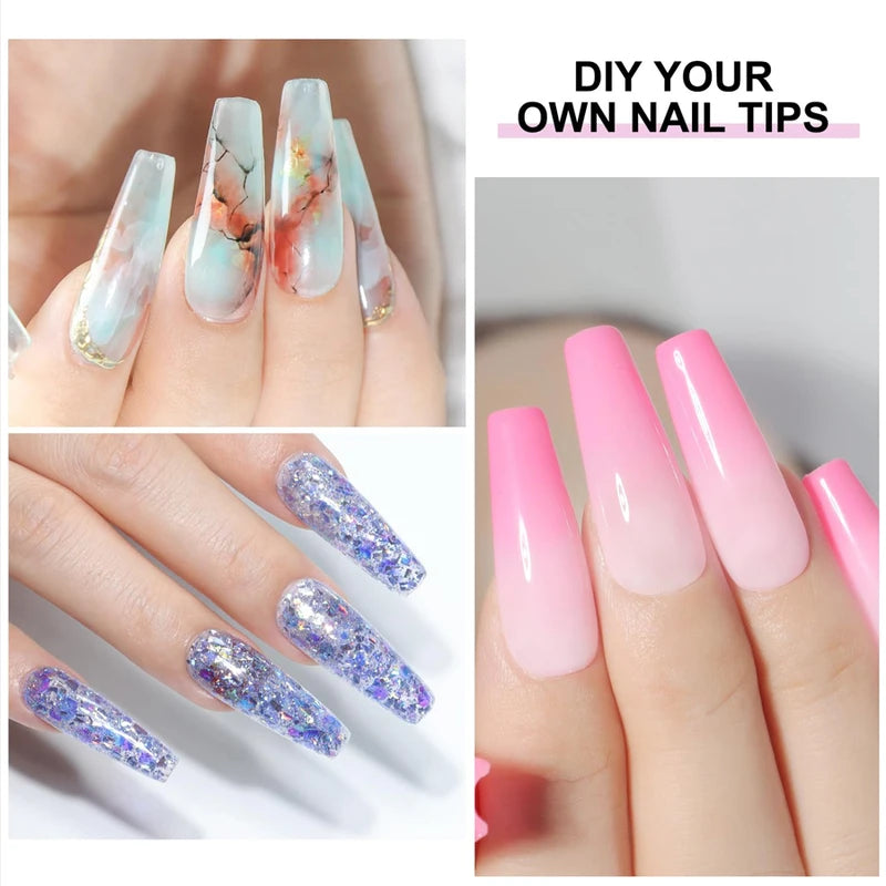 20ml Nail Art Mixing Gel - Clear Nail Polish for Glitter Blending & DIY Manicure