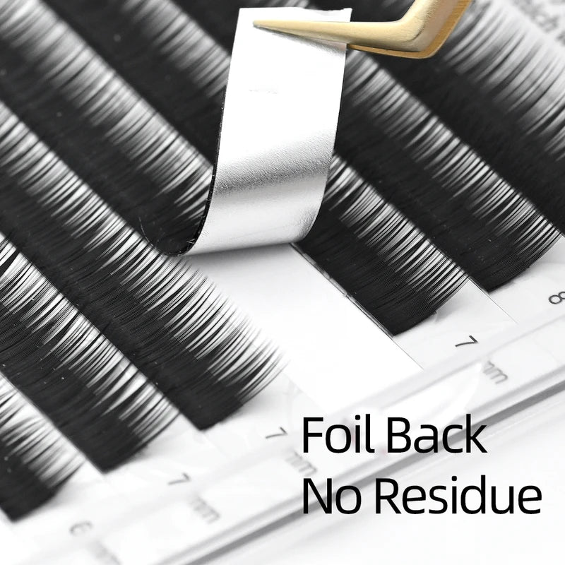 False Eyelash Extensions Bottom Lashes 0.10 J Curl Mix 5-8mm Matte Black 6 Pairs