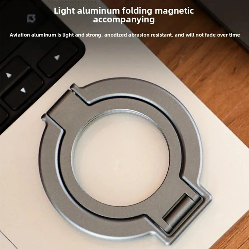360° Rotation Magnetic Finger Ring Phone Holder Aluminum Alloy Foldable
