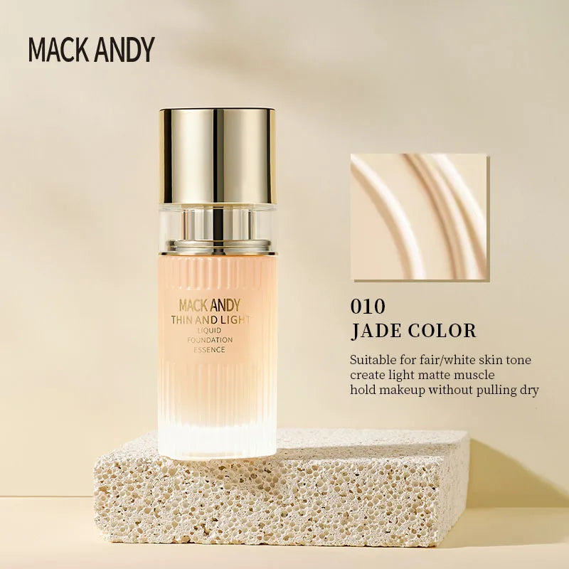Long-Lasting Non-Transfer Liquid Foundation for Flawless Skin - Multiple Colors