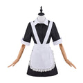 Magenta Rocky Horror Costume Maid Dress with Apron for Halloween Party Disguise