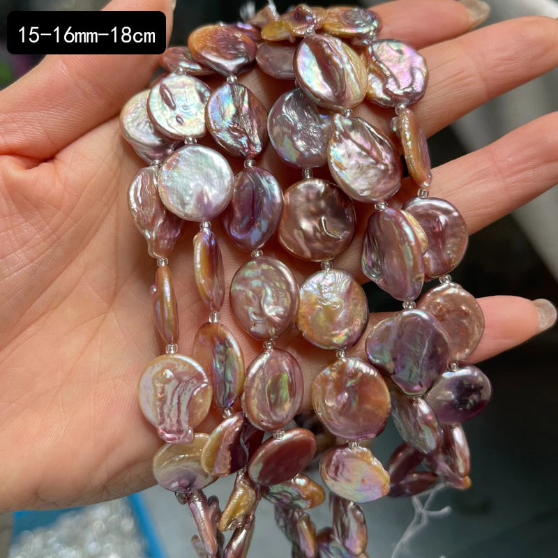 15-16mm Natural Pearl Beads Baroque Loose for Jewelry Making DIY Necklace & Bracelet