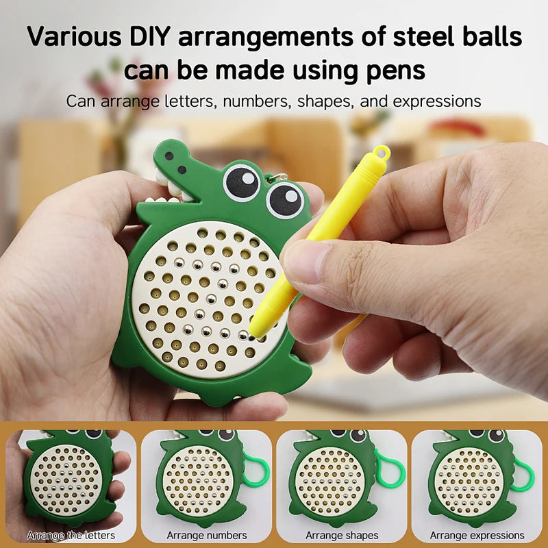 Magnetic Drawing Board for Kids - Magnetic Steel Ball Sketch Pad with Stylus